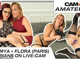 Flora & Mya: two Naughty Girls doing each other in Front of a Webcam! CAM4