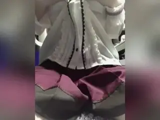 パイパン女子、全力かわいい服着て陶酔オナニー！くちゅ音いっぱい聞いてくださいね♡（自撮り、素人、無修正）