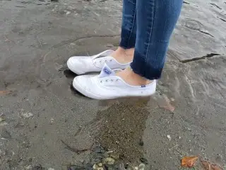 Soaking my White Keds - SFW