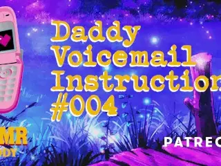 Daddy's Voicemail Homework - Dirty Audio Challenges for sub Sluts