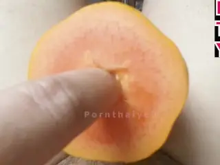 The Man Fucking Papaya Fruit