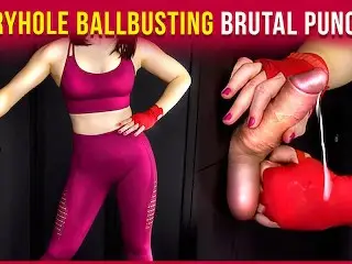 Gloryhole Handjob BALLBUSTING - I Destroy his Balls | Era