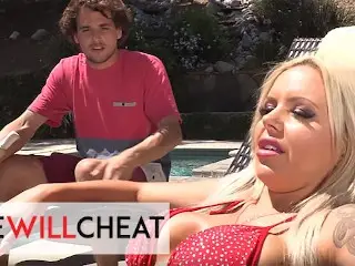 She will Cheat - Busty Hot MILF Elle Cheats her Husband with the Pool Boy