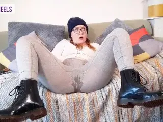 Friend's Dad Catches me after I Squirt all over their Lounge and Couch