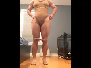 Brianna Transformation (trans, Crossdress, Female Mask, Transformation, Mask, Stockings, Legs)