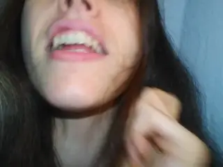 Hairy Crazy Oral Tongue Loving Slut PinkMoonLust does a Camera Angle Check inside her Mouth Nose