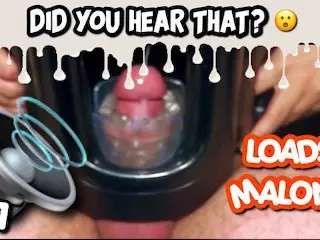 Fleshlight Quickshot Launch causes Audible Cumshot Literally ~ LoadsMalone