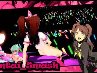 Rise Fingers herself during a Concert - Persona 4 Hentai