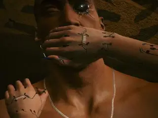 Cyberpunk 2077. Quick Sex with a Muscular Cop. River is a Good Lover!