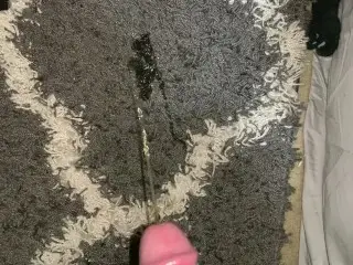 Rjohnson1226- Naughty Pee on my Bedroom Floor makes me SUPER Horny so I had to Cum!!