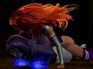 Starfire X Raven Futa Anal Titans