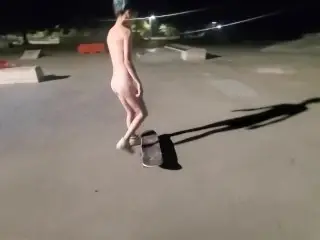 Naked Skateboarding