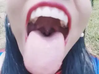 Giantess Vore Eat Tiny Man.