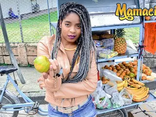 CarneDelMercado - Ana Ebano Ebony Latina Colombiana Gets Picked up for a Quick Fuck - MAMACITAZ