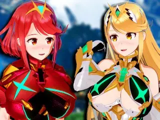 PYRA AND MYTHRA SWITCHING FOR SEX (Xenoblade Chronicles 2 3D Hentai)