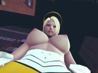 Overwatch: Futa Mercy Resurrects you Taker POV