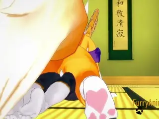 Furry Hentai Zelda Digimon - Wolf Link is Fucked by Renamon