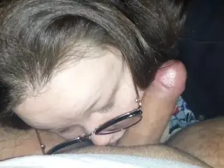 Mouthful of Cum inside a Porn Booth PDX Licking every Drop