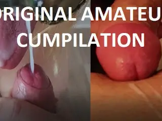 Amateur CUMPILATION - Cumshot COMPILATION on a Naughty MILF with Big Boobs