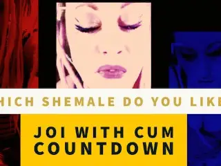 3 way Shemale JOI with Metronome and Cum Countdown for Straight Dudes