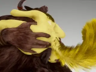 Furry Anal Slut x Monster Cock 3D