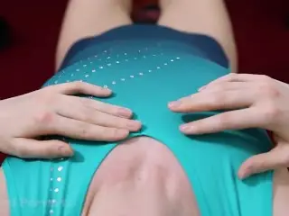 Butt and Leg Sweaty Workout in Gymnastics Leotard