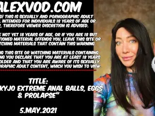 Hotkinkyjo Extreme Anal Balls, Eggs & Prolapse