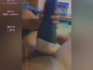 Playing with my NEW Toy she Decided to Join