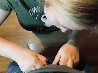 Stupid Slut Cum in Mouth