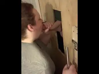 Hot Wife Slutwife Sucks Random Cock at Homemade Gloryhole BBW