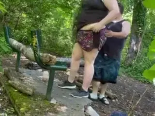 Slut getting Freaky in the Woods