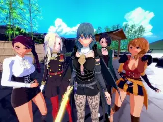 REVERSE GANGBANG - FIRE EMBLEM HAREM (5 GIRLS 1 GUY)