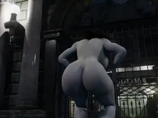 Resident Evil Lady Dimitrescu Twerk. Model by xzCrystal3D. Stage by Mokujinhornywood