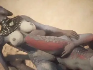 Two Dragon Beauties Scissor for each others Enjoyment