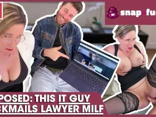 GOTCHA! Watch me Fuck the Lawyer Bitch: Sandy Lou (From France) - SNAP-FUCK