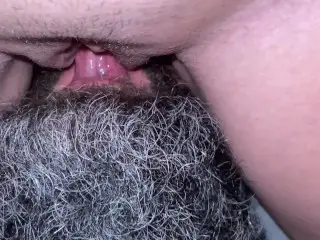 Large Bearded Man Sucks my Pussy