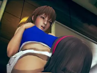 Dead or Alive 5 Hitomi Licking Kasumi Pussy