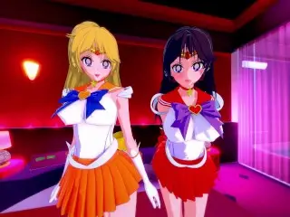 FOURSOME WITH SAILOR MARS AND SAILOR VENUS - SAILOR MOON PORN