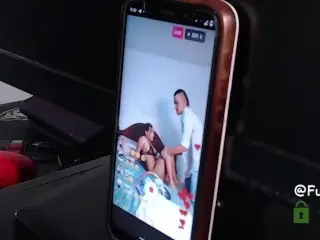 CATCH HER MAKING LIVES ON INTERNET! so i Give her some Spanks till get her Ass RED! Torture her Ass!