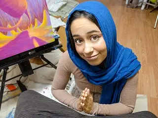 Naughty Arab Sis Sucks her Stepbrothers Cock to make him keep a Secret from their Strict Parents