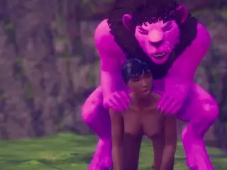 Olivia and Furry the Pink Panther Cosplay