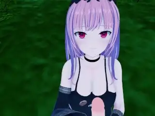 【REAL POV】Mori Calliope Nighttime Secret Park Fun - HOLOLIVE VTUBER HENTAI