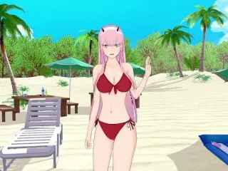 Darling in the Franxx: zero two Sucks and Gets Anal 3D Hentai