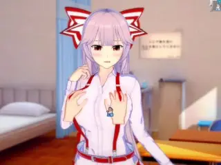 [hentai Game Koikatsu! ] Sex s re Nula Velké Kozy Fujiwara no Mokou. 3DCG Erotické Anime Video.