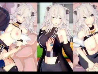 [hentai Game Koikatsu! ]have Sex with Big Tits Vtuber Shishiro Botan.3DCG Erotic Anime Video.