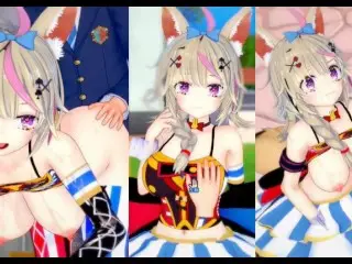 [hentai Game Koikatsu! ]have Sex with Big Tits Vtuber Omaru Polka.3DCG Erotic Anime Video.