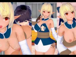 [hentai Game Koikatsu! ]have Sex with Big Tits Vtuber Shiranui Flare.3DCG Erotic Anime Video.