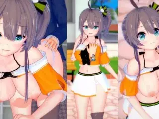 [hentai Game Koikatsu! ]have Sex with Big Tits Vtuber Natsuiro Matsuri.3DCG Erotic Anime Video.