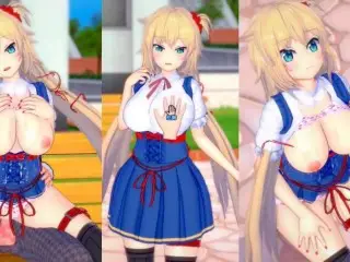 [hentai Game Koikatsu! ]have Sex with Big Tits Vtuber Akai Haato.3DCG Erotic Anime Video.