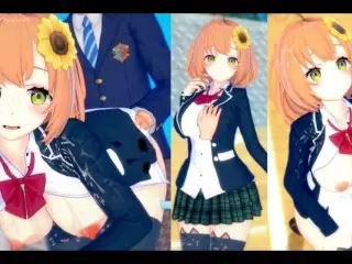 [hentai Game Koikatsu! ]have Sex with Big Tits Vtuber Honma Himawari.3DCG Erotic Anime Video.